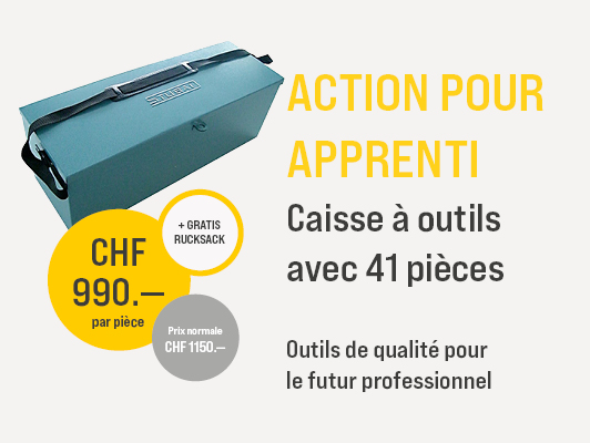 Action pour apprenti - Caisse à outils avec 41 pièces